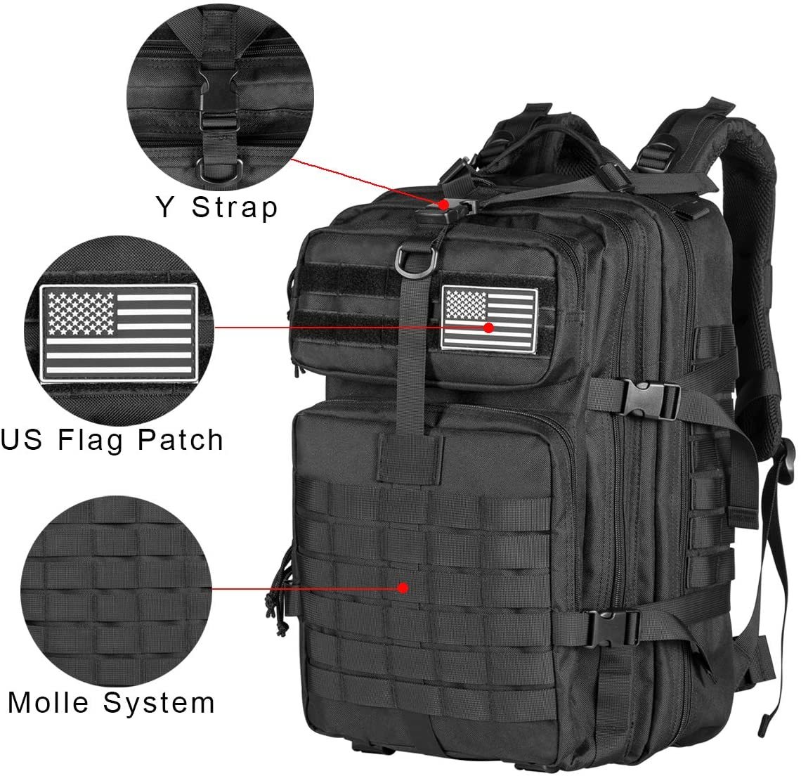 AA 60L Army Military Tactical  - Urban Backpack Tactical 评论和价格